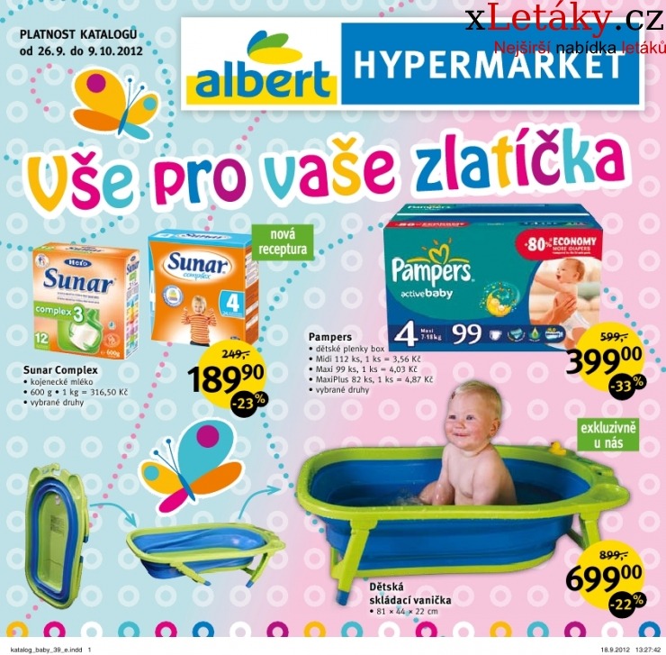 leták Albert Hypermarket - Baby akční leták strana 1 leták Albert Hypermarket - Baby akční leták strana 1
