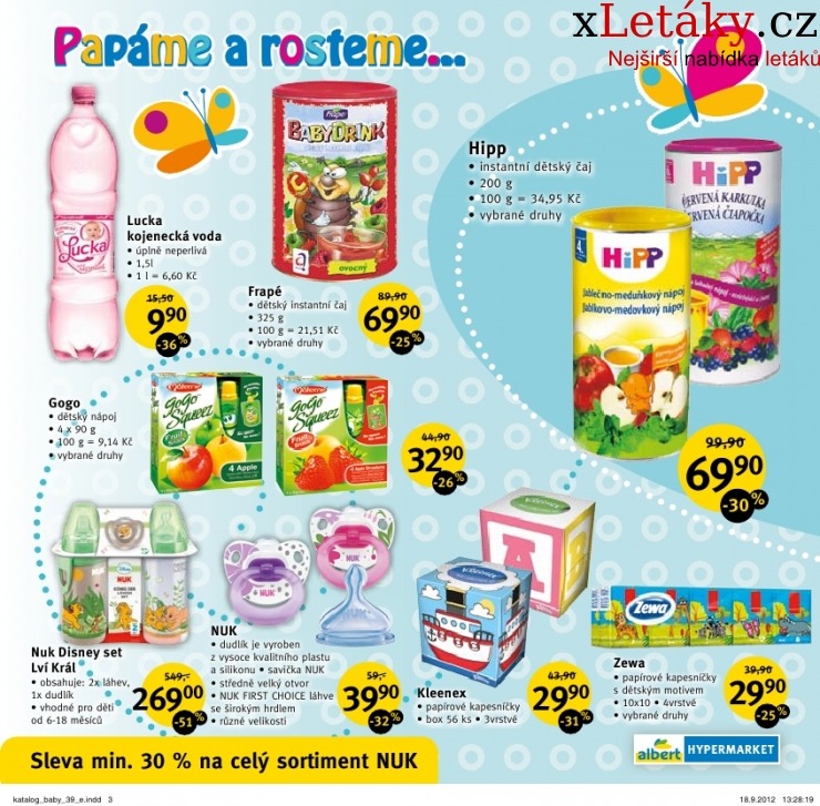 leták Albert Hypermarket - Baby akční leták strana 1 leták Albert Hypermarket - Baby akční leták strana 1
