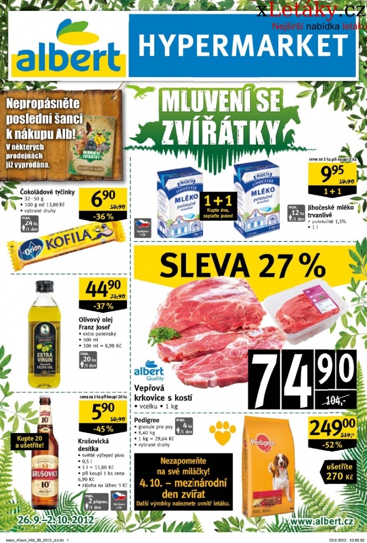 leták Albert Hypermarket akční leták strana 1 leták Albert Hypermarket akční leták strana 1