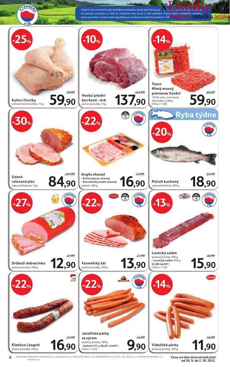 leták Tesco - malý hypermarket leták strana 1 leták Tesco - malý hypermarket leták strana 1