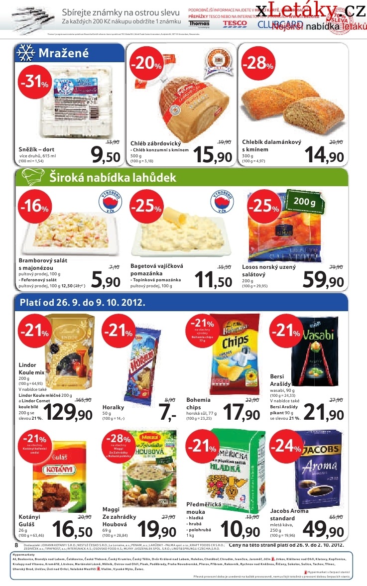 leták Tesco - malý hypermarket leták strana 1 leták Tesco - malý hypermarket leták strana 1