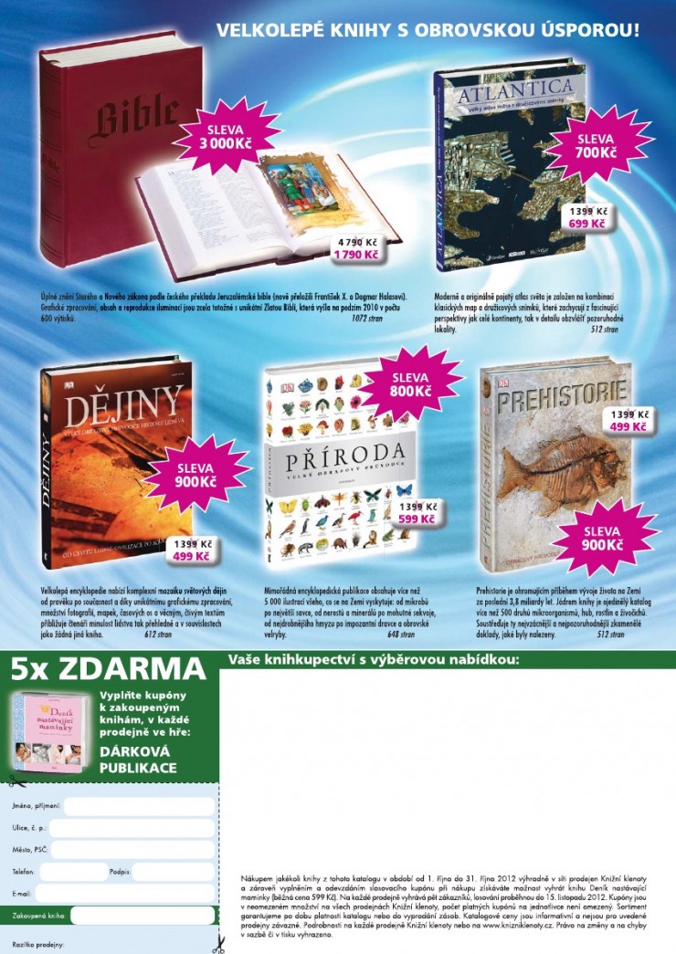 leták Knižní klenoty strana 1 leták Knižní klenoty strana 1