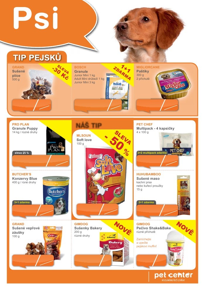 leták Pet Center strana 1 leták Pet Center strana 1