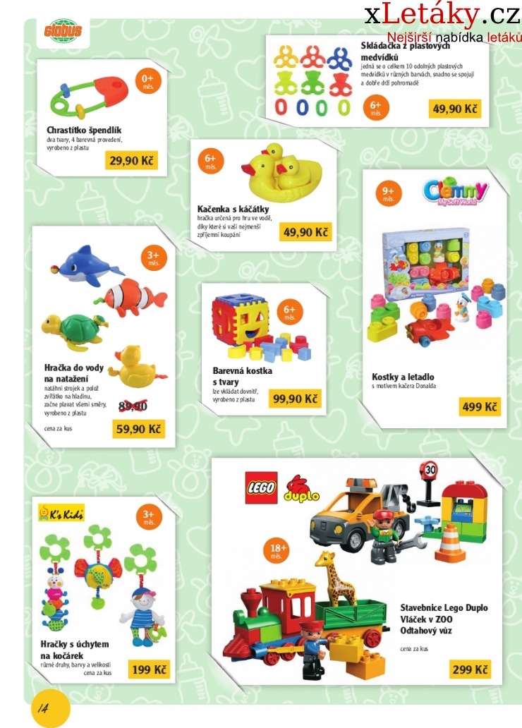 let�k Globus d�tsk� sortiment let�k strana 1