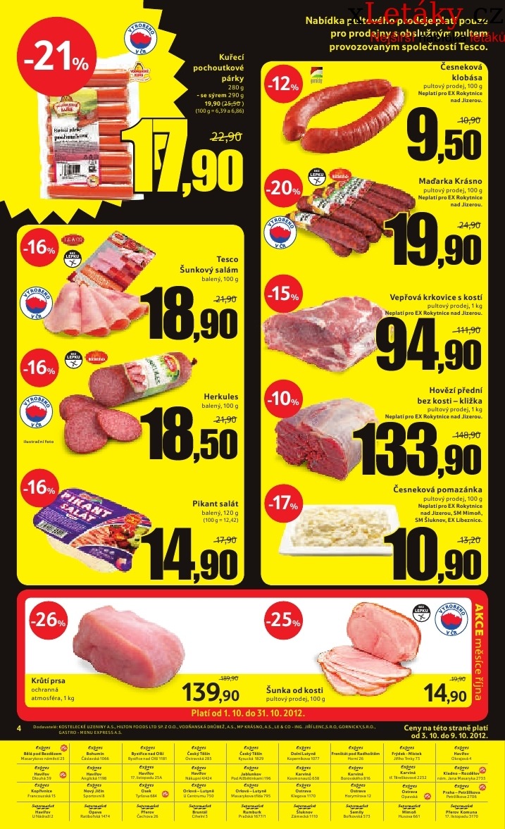 leták Tesco - expres aktuální leták strana 1 leták Tesco - expres aktuální leták strana 1