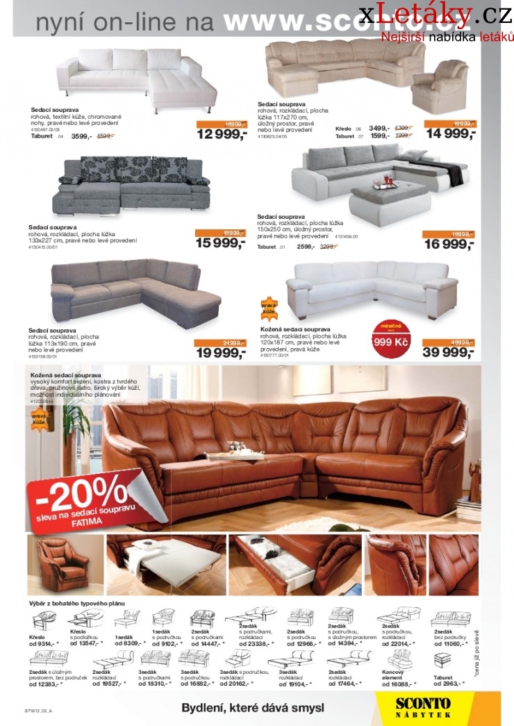 leták Sconto nábytek leták strana 1 leták Sconto nábytek leták strana 1