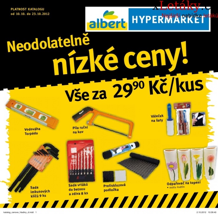 letk Albert Hypermarket - katalog letk strana 1