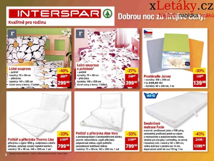 leták Interspar - ubytování akční leták strana 1 leták Interspar - ubytování akční leták strana 1