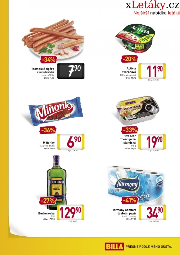 leták Billa - malý supermarket leták strana 1 leták Billa - malý supermarket leták strana 1