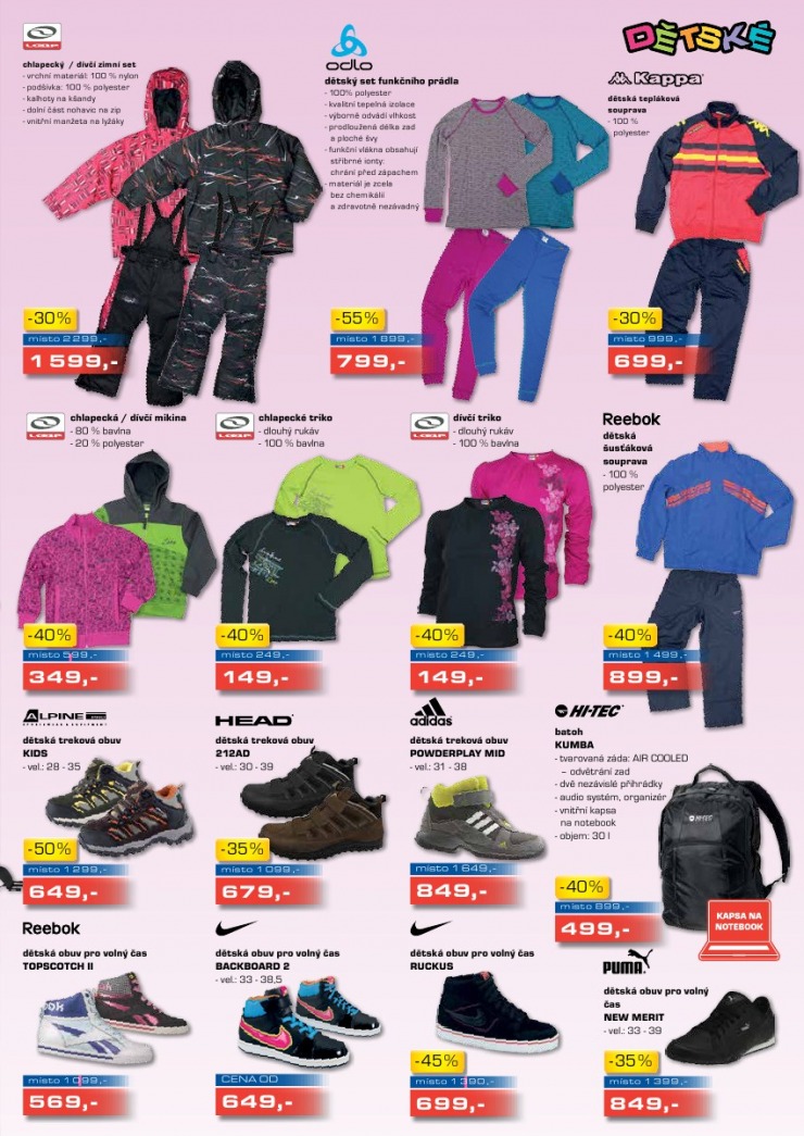 leták Sportisimo strana 1 leták Sportisimo strana 1