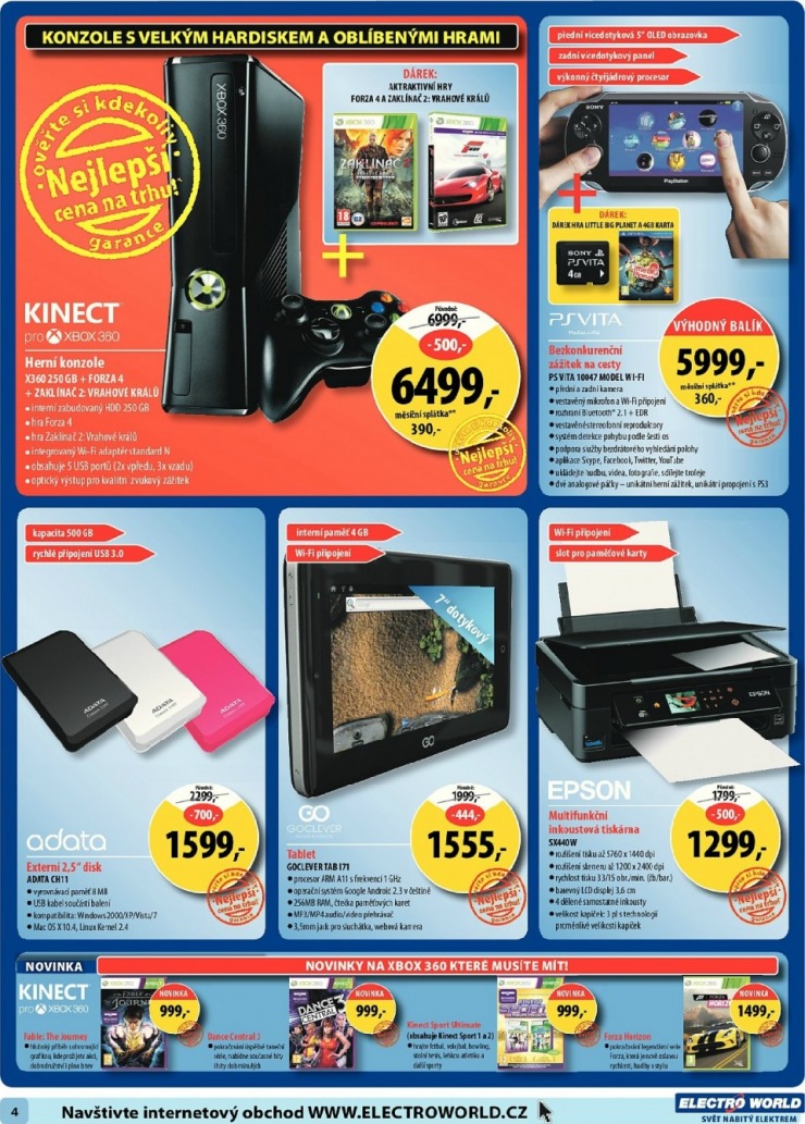 leták Electro World strana 1 leták Electro World strana 1