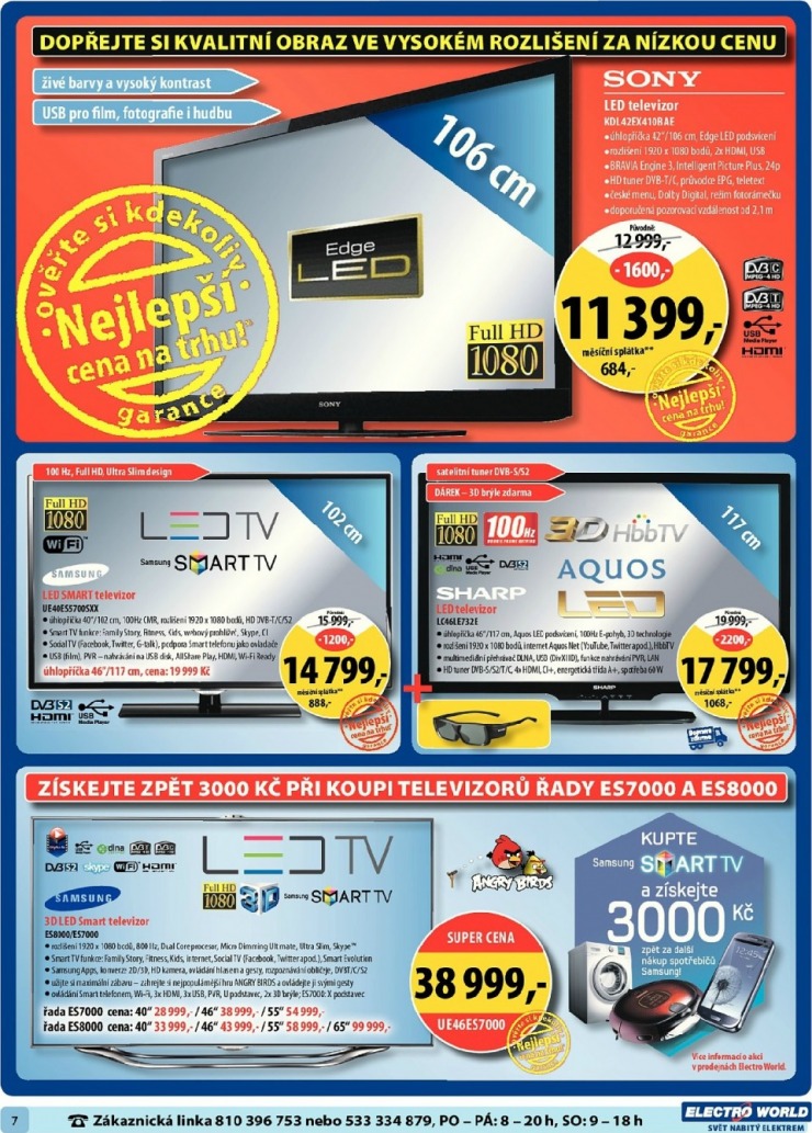 leták Electro World strana 1 leták Electro World strana 1