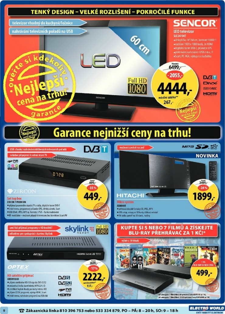 leták Electro World strana 1 leták Electro World strana 1