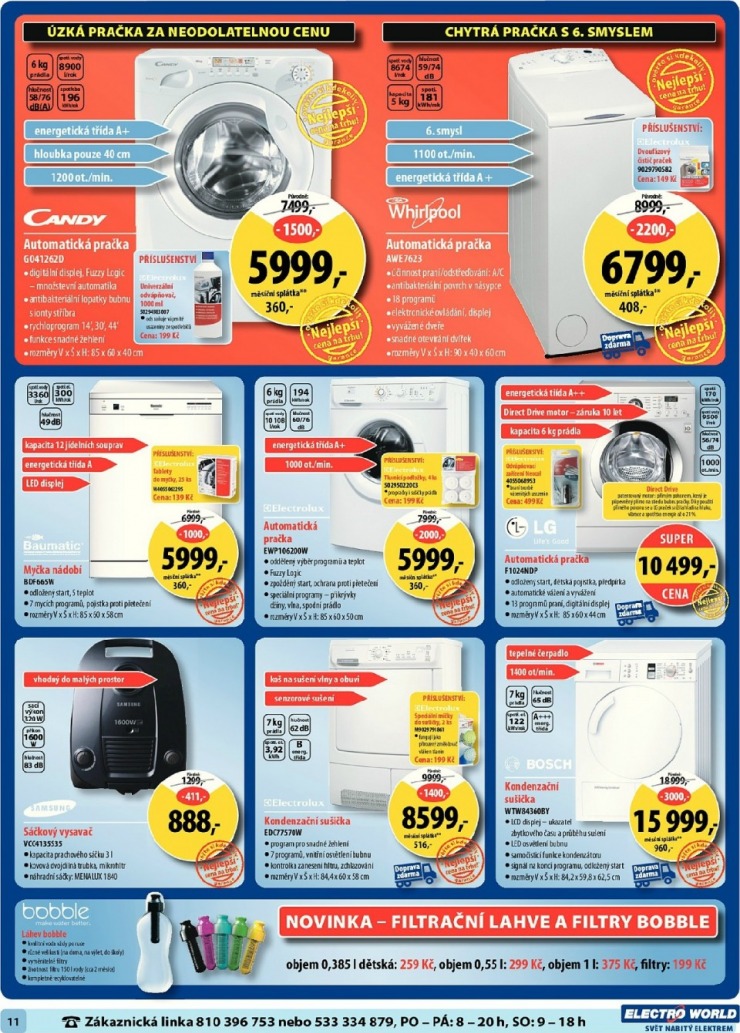 leták Electro World strana 1 leták Electro World strana 1