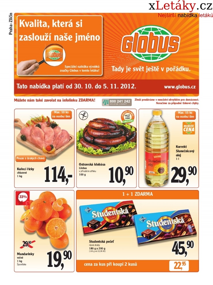leták Globus leták strana 1 leták Globus leták strana 1