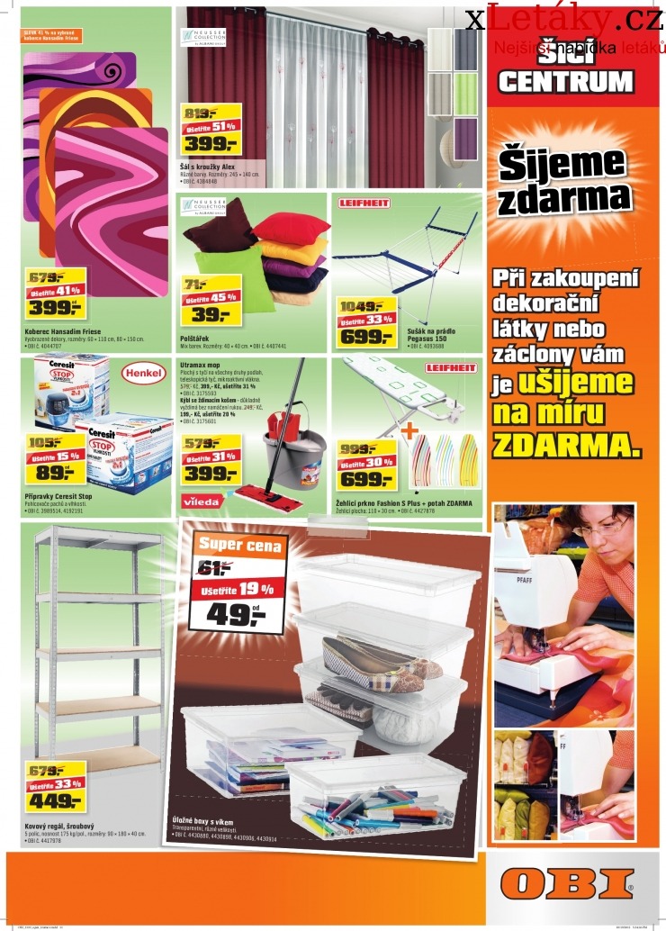 leták OBI - Trutnov leták strana 1 leták OBI - Trutnov leták strana 1