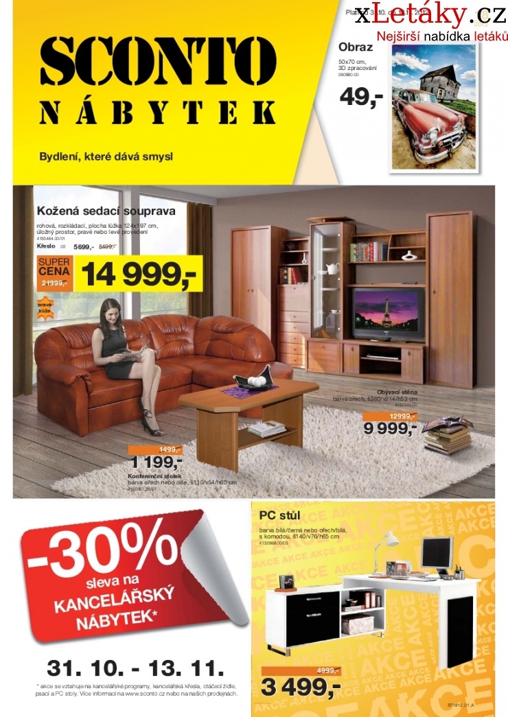 leták Sconto nábytek leták strana 1 leták Sconto nábytek leták strana 1