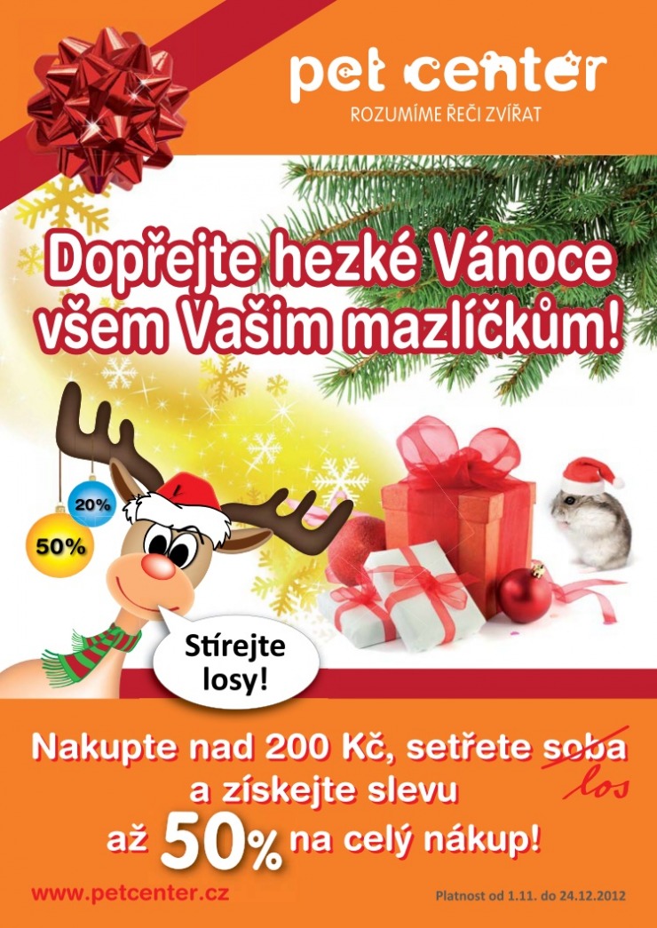 leták Pet Center strana 1 leták Pet Center strana 1