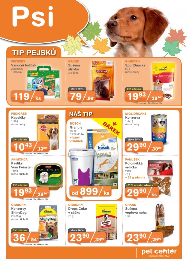 leták Pet Center strana 1 leták Pet Center strana 1