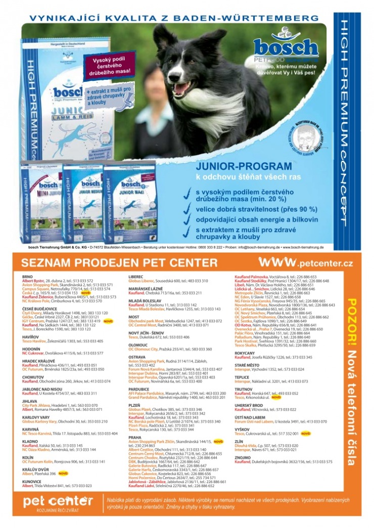 leták Pet Center strana 1 leták Pet Center strana 1