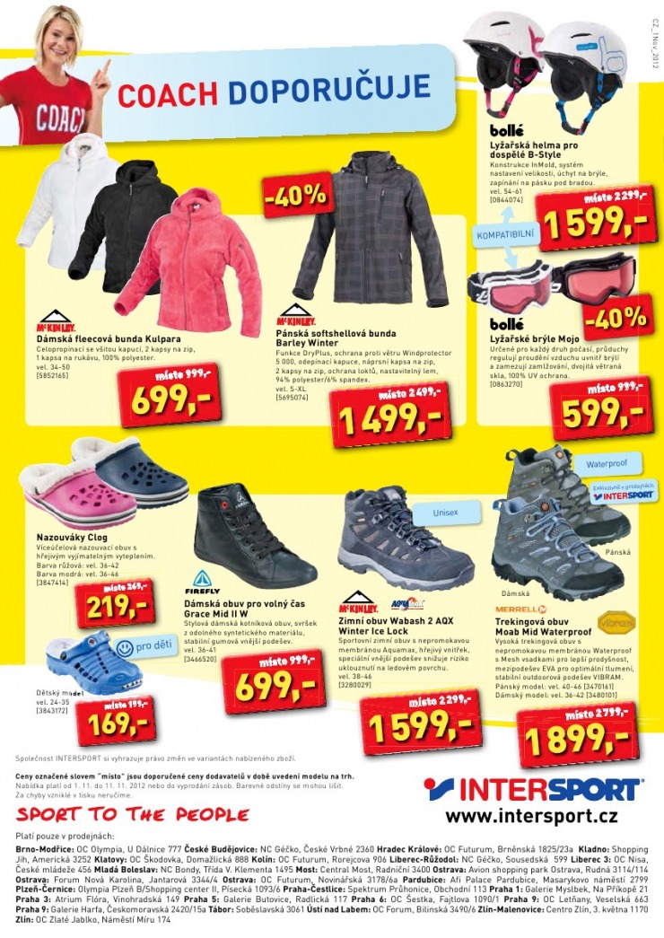 leták Intersport strana 1 leták Intersport strana 1