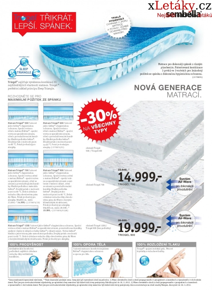 leták XXXLutz - Matrace leták strana 1 leták XXXLutz - Matrace leták strana 1