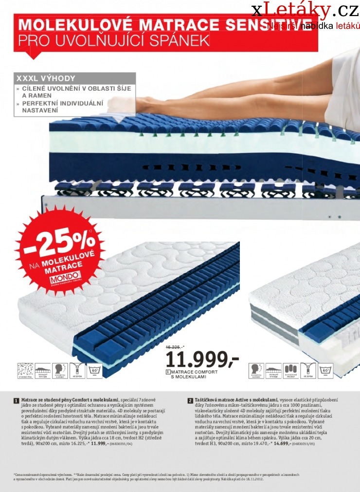 leták XXXLutz - Matrace leták strana 1 leták XXXLutz - Matrace leták strana 1