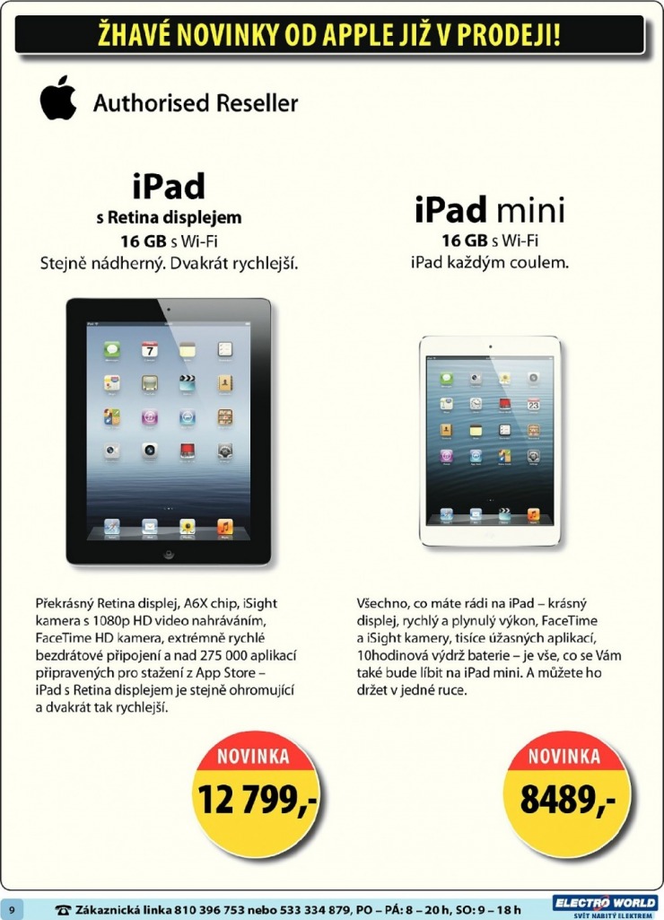 leták Electro World strana 1 leták Electro World strana 1