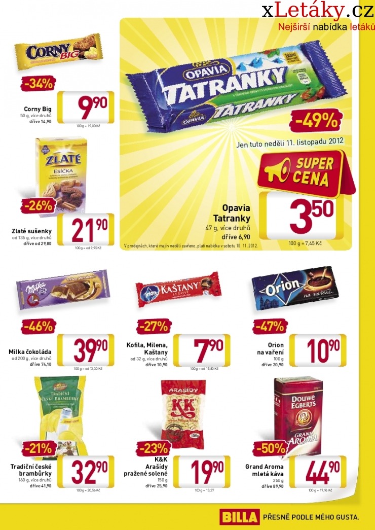 let�k Billa ak�n� let�k strana 1