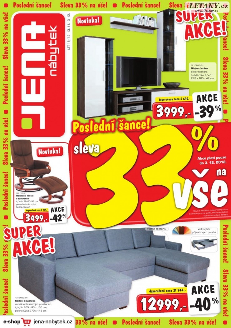 leták Jena nábytek strana 1 leták Jena nábytek strana 1