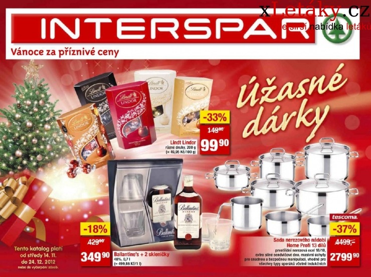 leták Interspar - dárky akční leták strana 1 leták Interspar - dárky akční leták strana 1