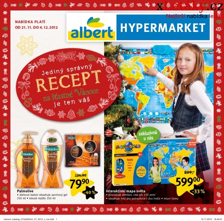 leták Albert Hypermarket  - Vánoce leták strana 1