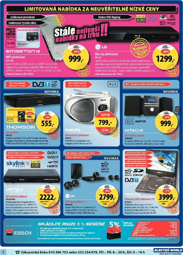 leták Electro World strana 1 leták Electro World strana 1