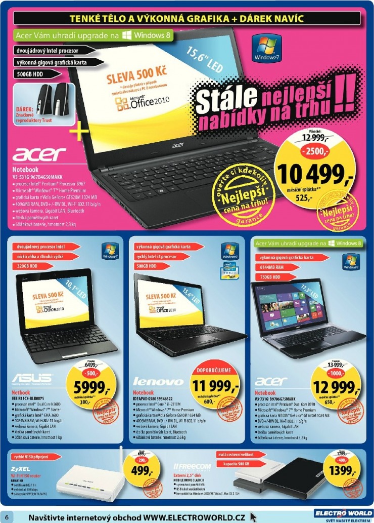 leták Electro World strana 1 leták Electro World strana 1