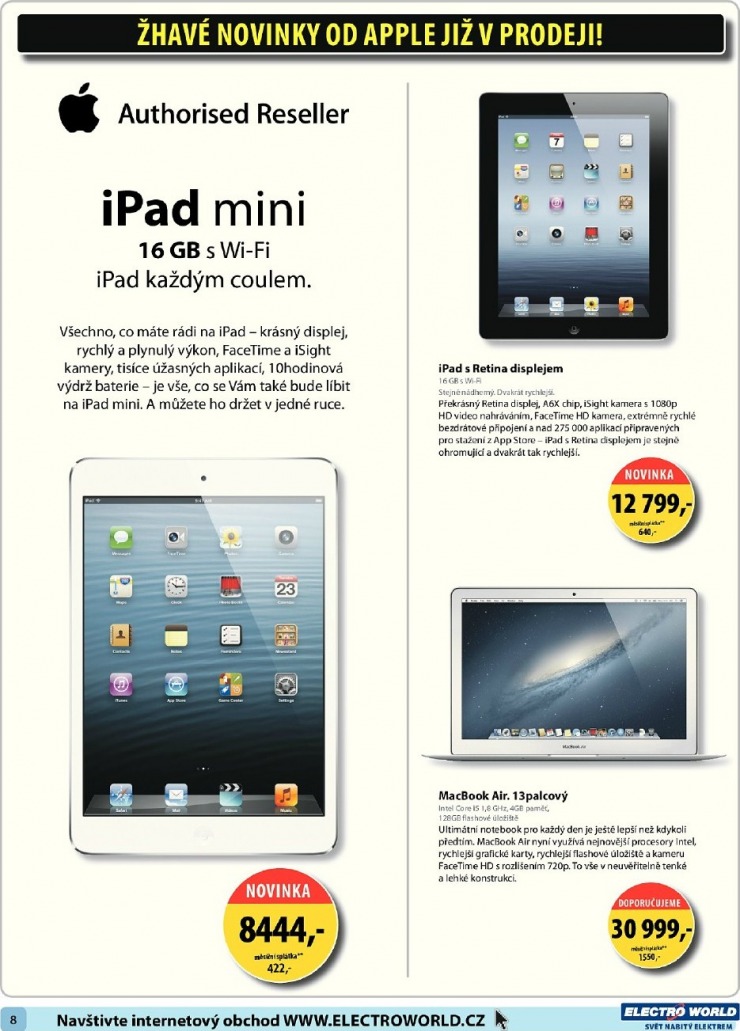 leták Electro World strana 1 leták Electro World strana 1