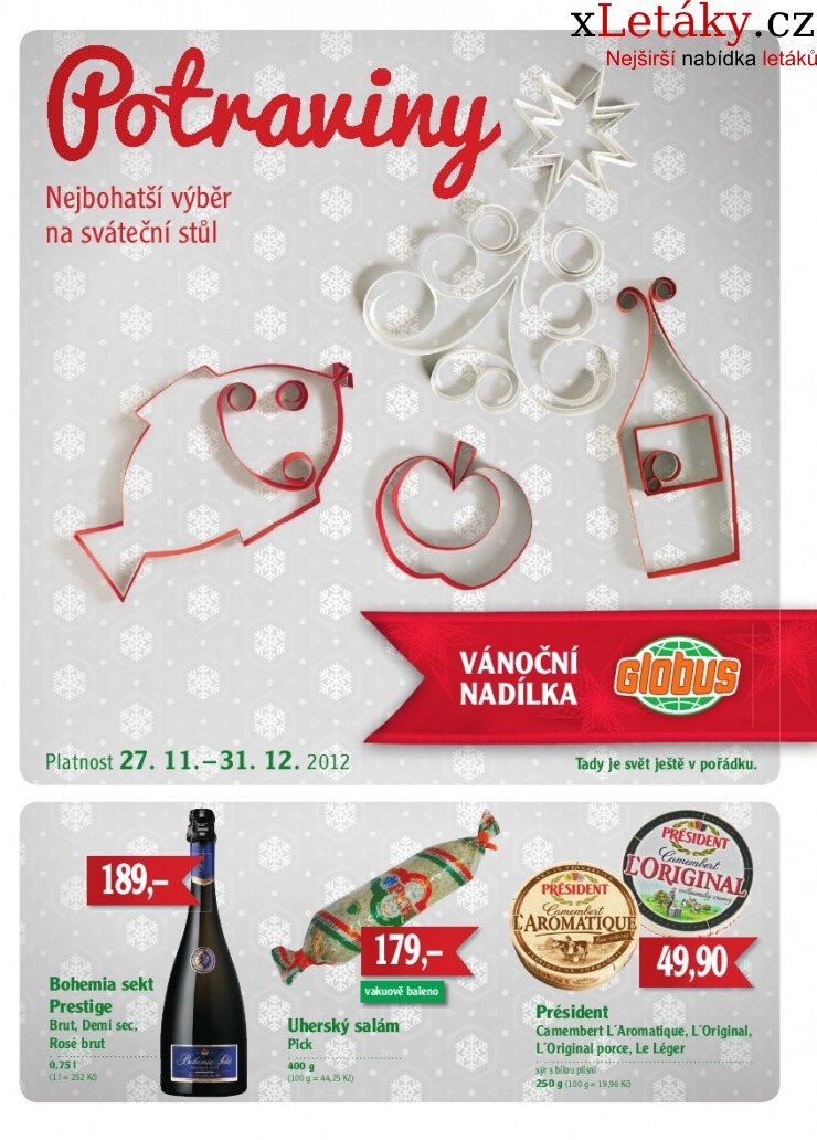 leták Globus - potraviny leták strana 1 leták Globus - potraviny leták strana 1