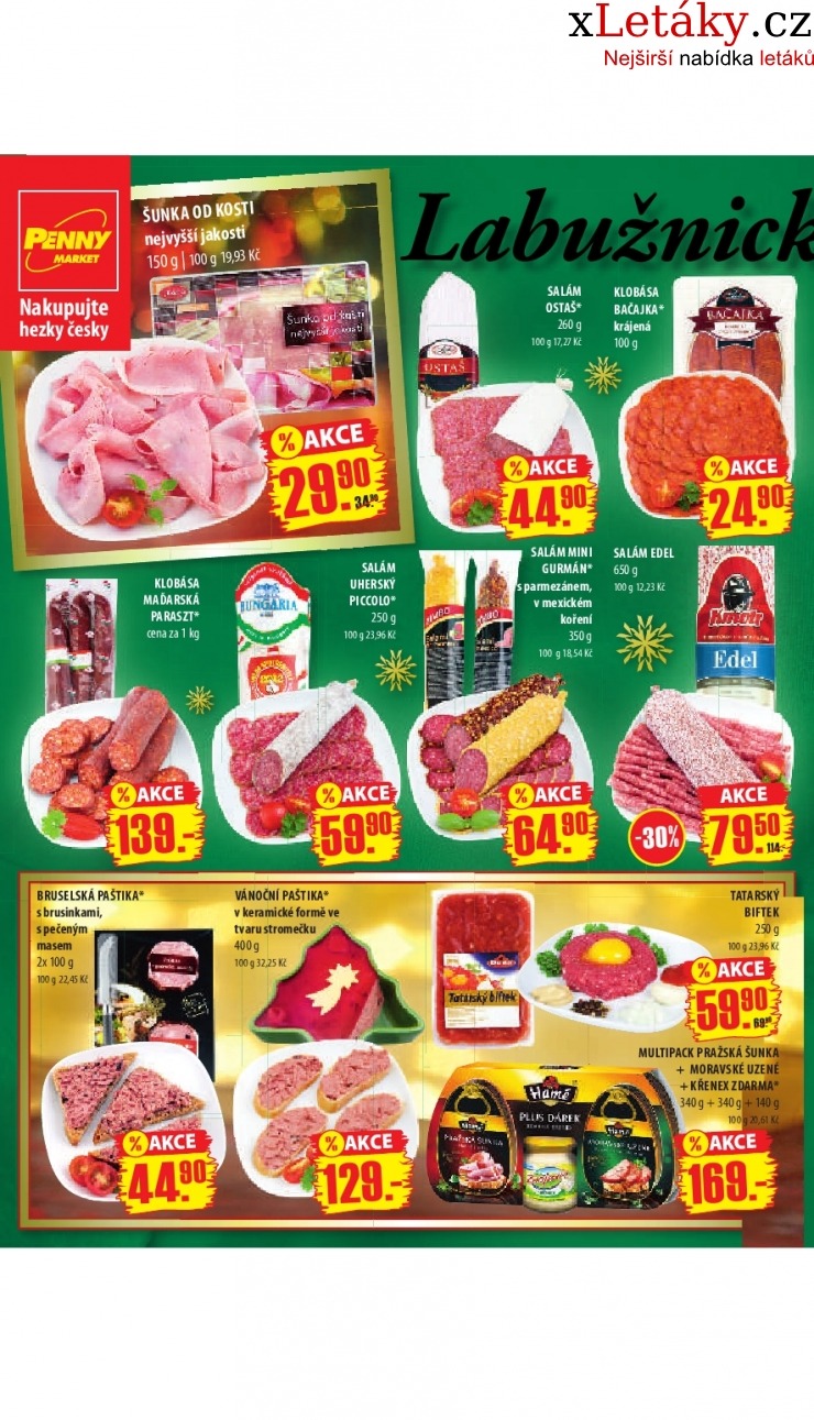 leták Penny Market - vánoce leták strana 1 leták Penny Market - vánoce leták strana 1