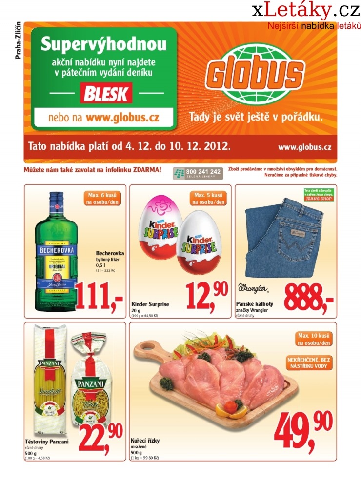 leták Globus leták strana 1 leták Globus leták strana 1