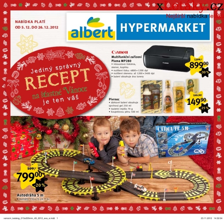 leták Albert Hypermarket - Vánoce akční leták strana 1