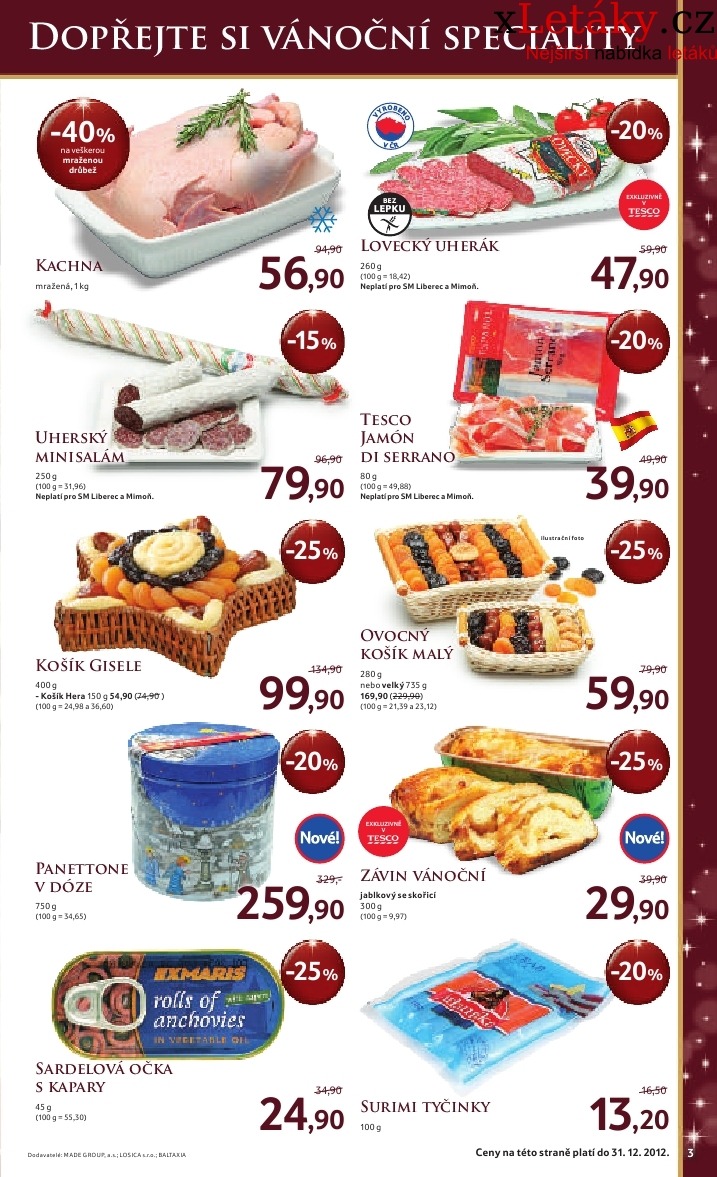 leták Tesco - supermarket akční leták strana 1 leták Tesco - supermarket akční leták strana 1