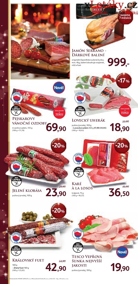 leták Tesco - delikatesy leták strana 1 leták Tesco - delikatesy leták strana 1