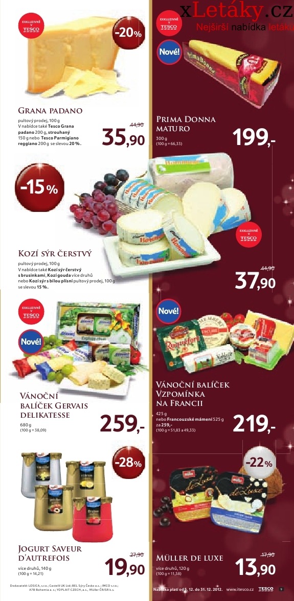 leták Tesco - delikatesy leták strana 1 leták Tesco - delikatesy leták strana 1