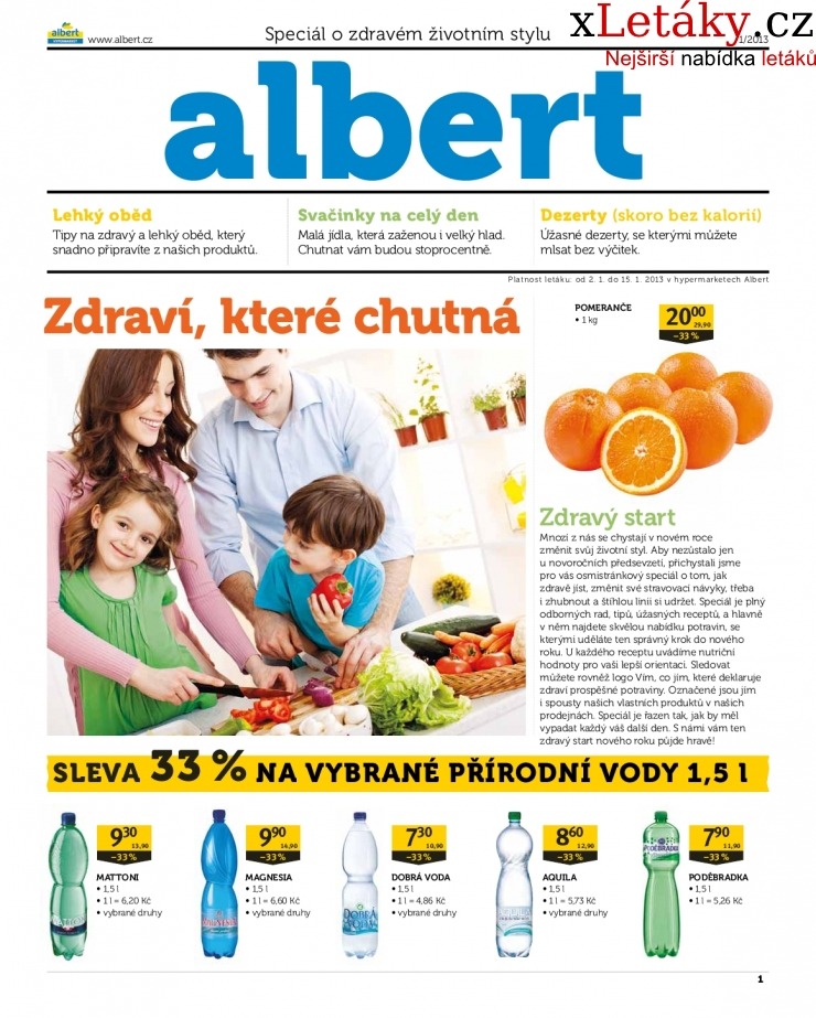 leták Albert Hypermarket - zdraví leták strana 1 leták Albert Hypermarket - zdraví leták strana 1