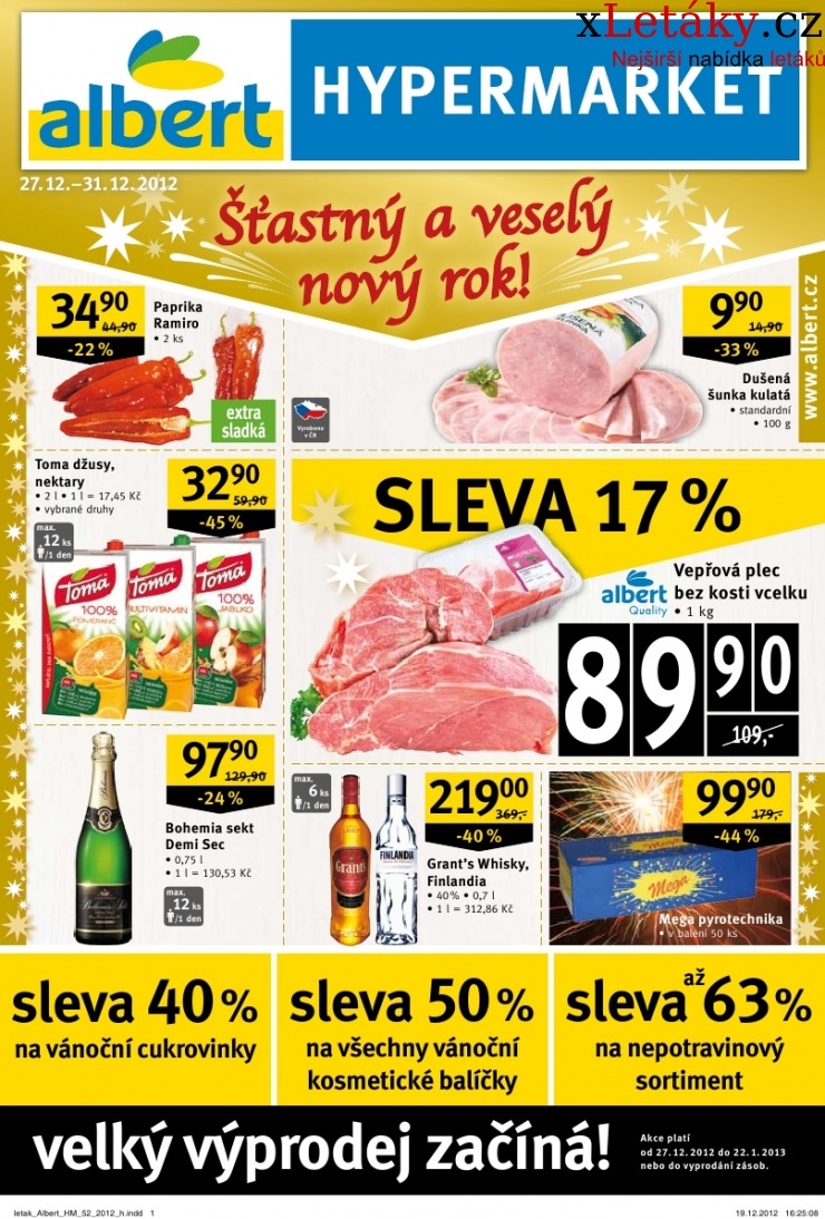 leták Albert Hypermarket akční leták strana 1 leták Albert Hypermarket akční leták strana 1