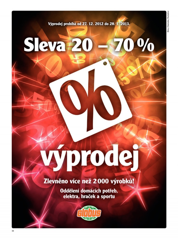 leták Globus Naše noviny od 2.1.2013 strana 1 leták Globus Naše noviny od 2.1.2013 strana 1