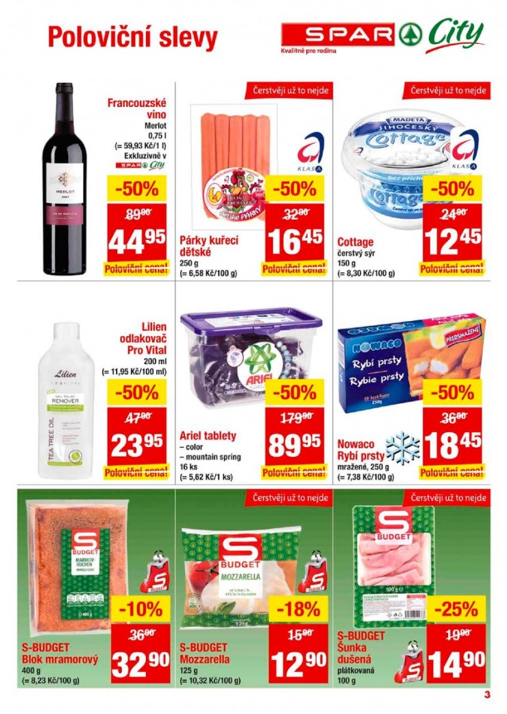 letk Interspar nabdka Spar City od 2.1.2013 strana 1