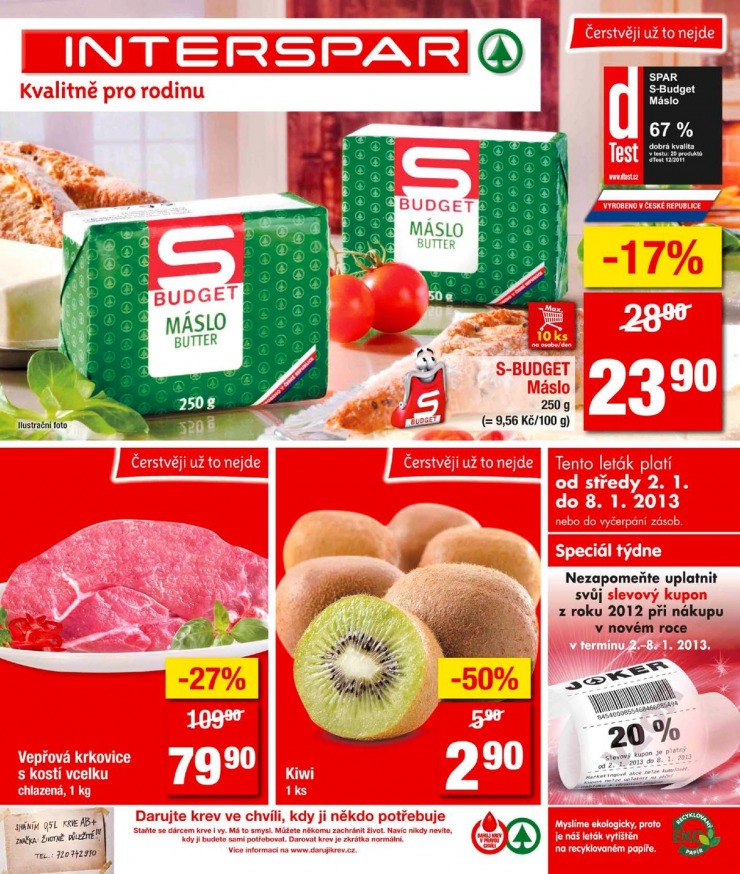leták Interspar Akční nabídka od 2.1.2013 strana 1 leták Interspar Akční nabídka od 2.1.2013 strana 1
