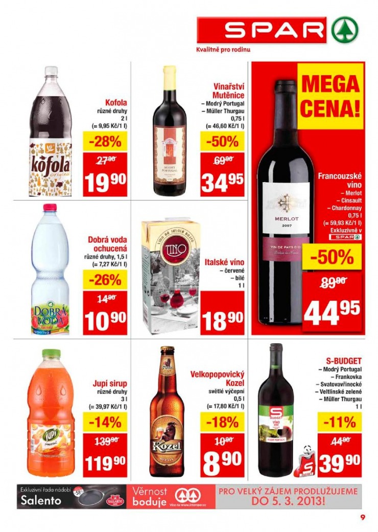 letk Interspar nabdka Spar od 2.1.2013 strana 1