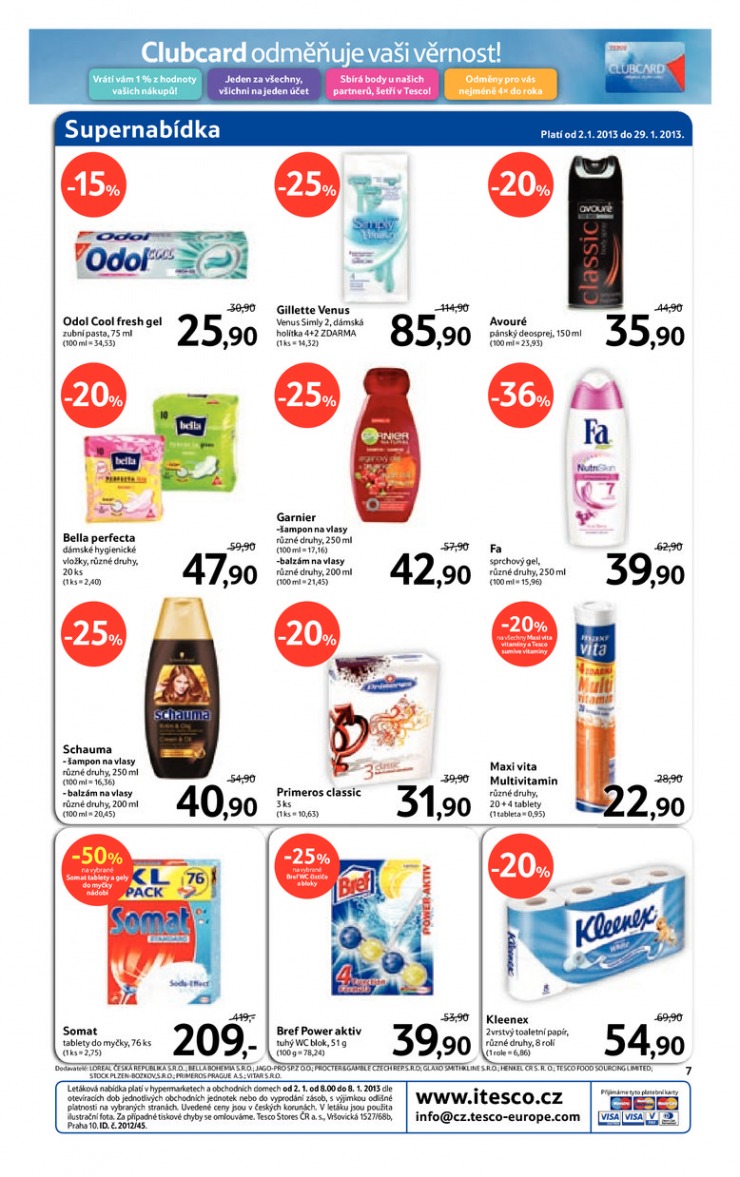 let�k Tesco velk� hypermarkety od 2.1.2013 strana 1