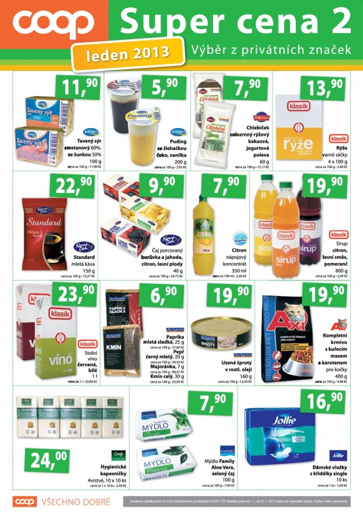 leták COOP Terno od 2.1.2013 strana 1 leták COOP Terno od 2.1.2013 strana 1